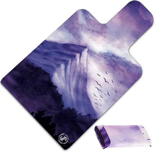 Alfombrilla y toalla de Pilates Reformer – Esterilla de gimnasio – Mini esterilla de yoga de viaje con respaldo de goma negra – Alfombrilla ligera