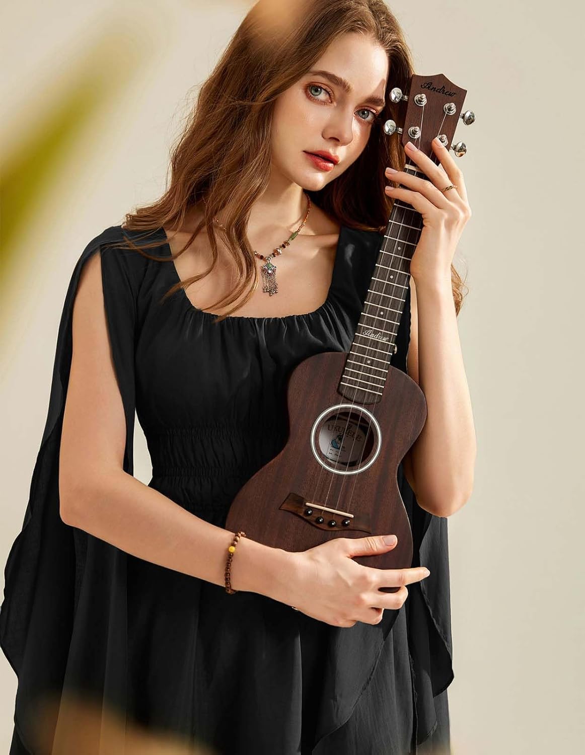 Scarlet Darkness Women Renaissance Costume Split Bell Sleeve Double Layered High Low Dress - Image 5