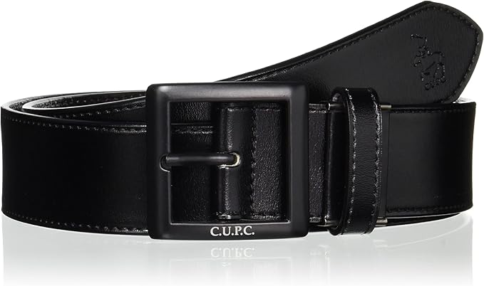 Amazon エフスタイル ベルト Cupc40ｍｍ幅中位置スムース柄 メンズ ブラック 標準 ベルト 通販