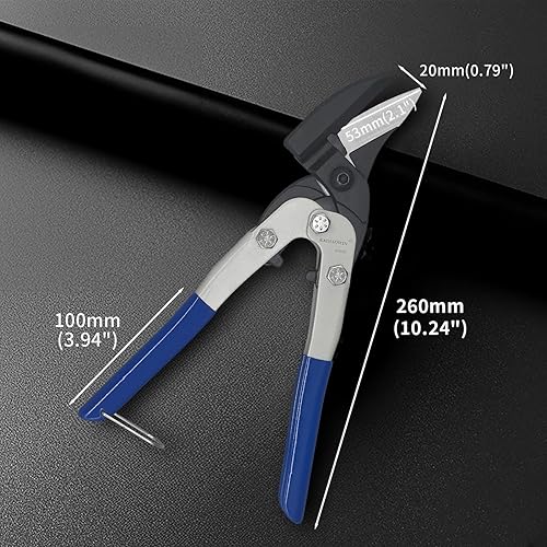 Miniatura 2 de Tijeras de corte de hierro para cortar metal de aviación de 10 pulgadas, tijeras industriales resistentes para cortar herrajes de tela, hoja de