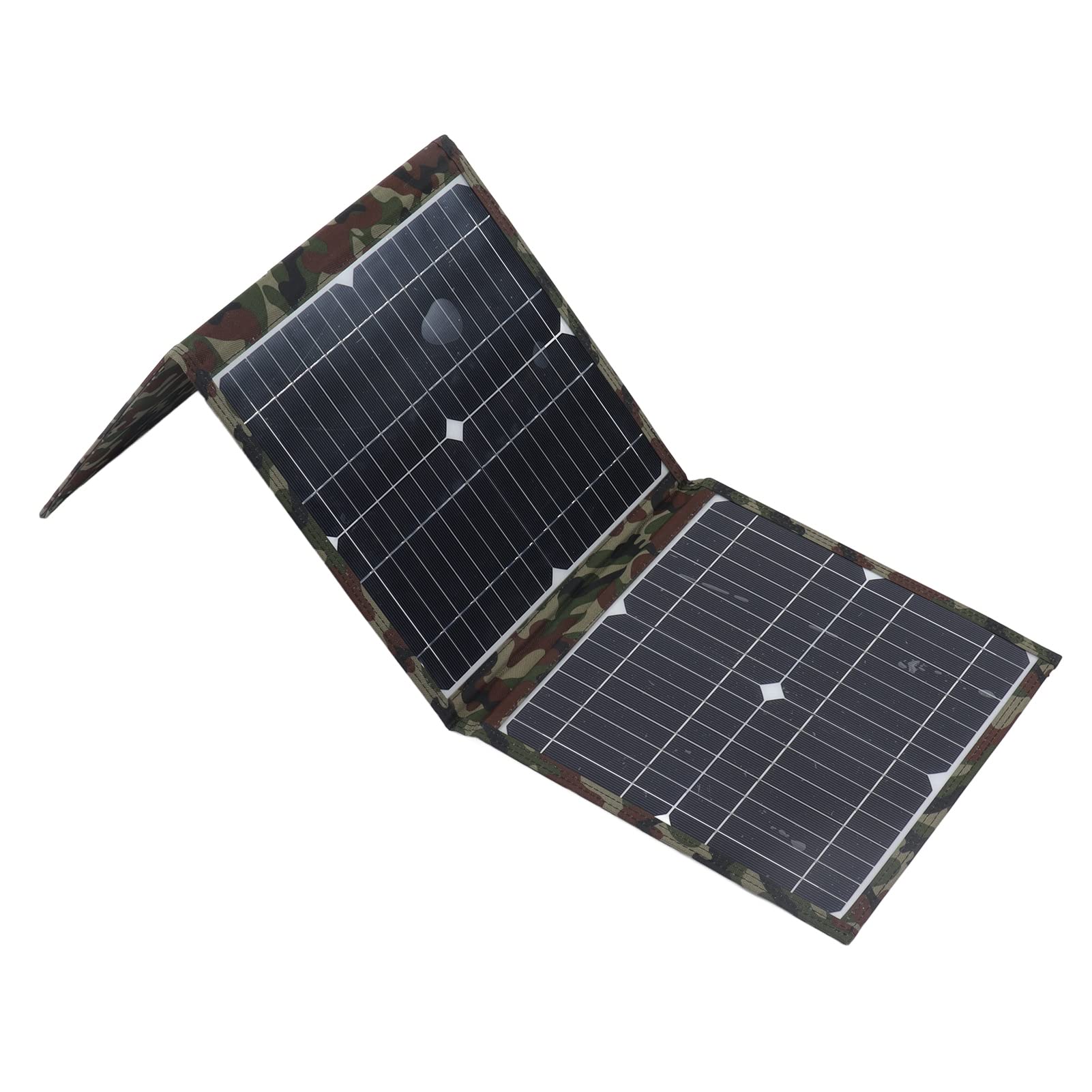 YWBL-WH Cargador Solar Plegable 36W, Panel Solar Portátil con Silicio Monocristalino USB DC18V para Acampadas RV Invernaderos