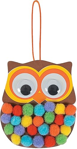 Kit de manualidades con adornos de búho Pom-Pom  Hace 12  Manualidades para niños y actividades divertidas en el hogar