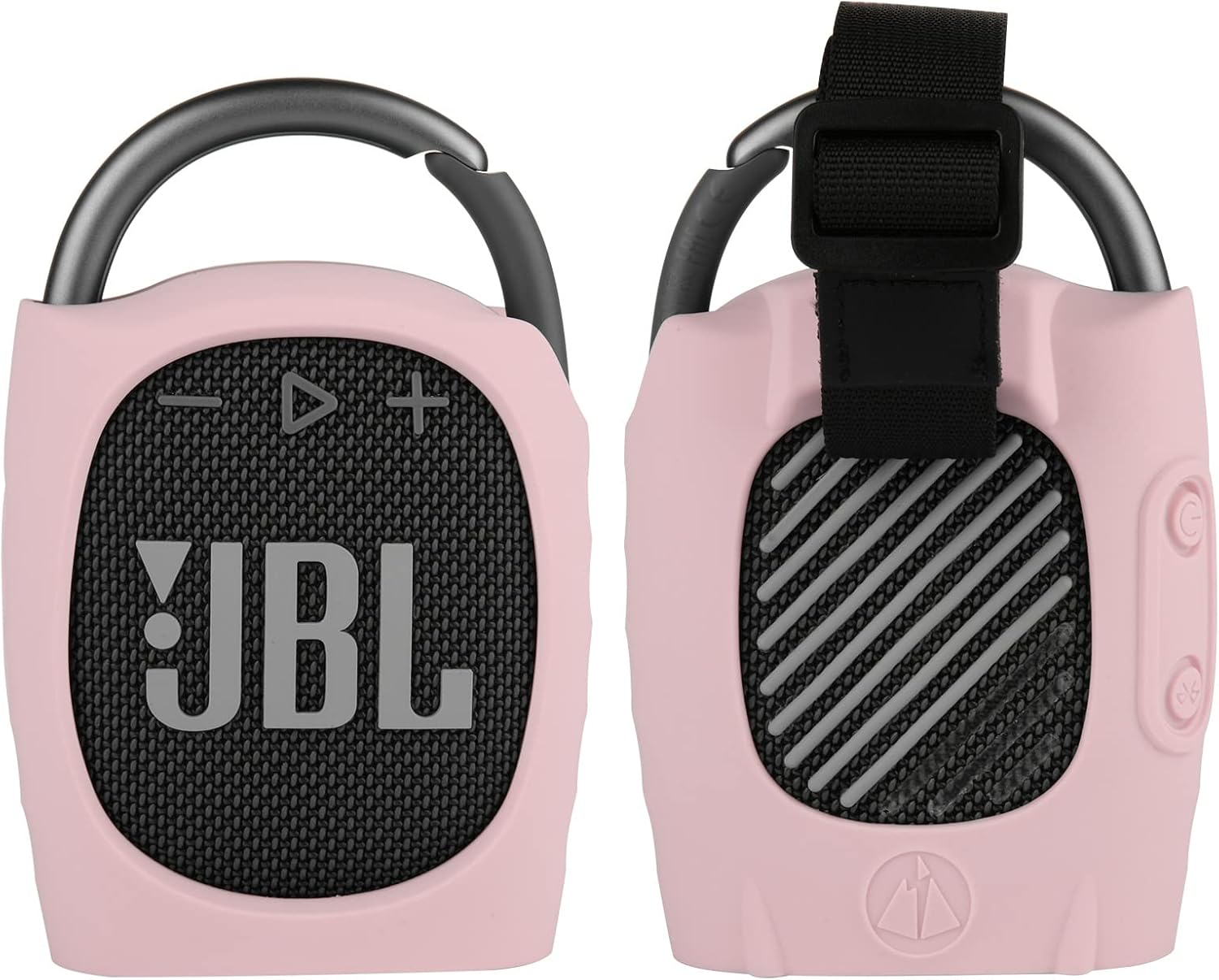 TXEsign Silicone Case Compatible with JBL Clip 4 – Portable Mini Bluetooth Speaker Stand Up Protective Carrying Case Cover for JBL Clip 4 (Pink)