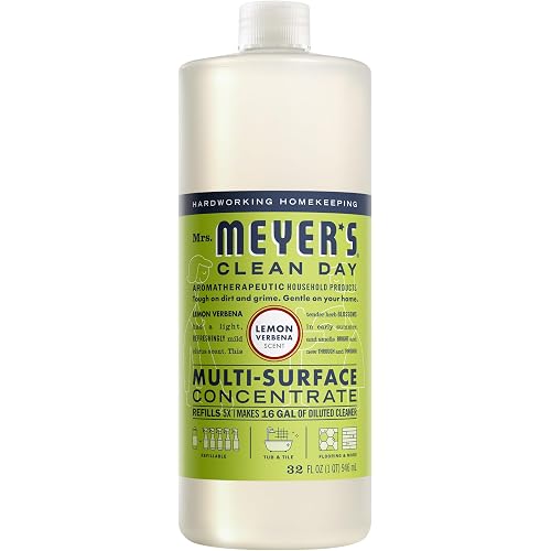 MRS. MEYER'S CLEAN DAY Multi-Surface Everyday Concentrate, Lemon Verbena Scent, 32 Fl Oz Bottle