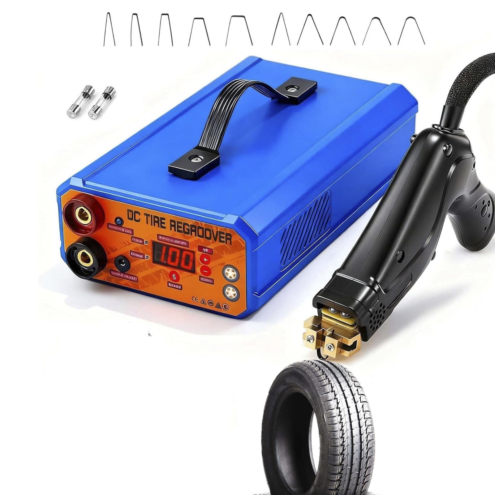 SBCGFY Portable Tire Grooving Machine, Adjustable Temp Tire Regroover, Off-Road/Truck Car Tire Groover Tool For Tread Pattern & Retreading Old Tires
