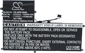 Battery For HP ElitePad 1000, ElitePad 1000 G2, F1Q77EA, J4M73PA#ABG,