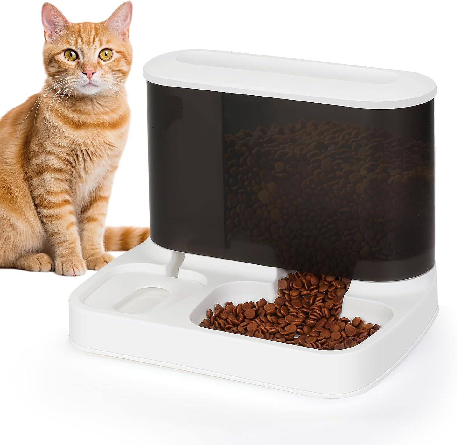 Juego automático de comedero y dispensador de agua para mascotas, 2 en 1, para gatos y perros, juego de cuencos de agua y alimentos para perros