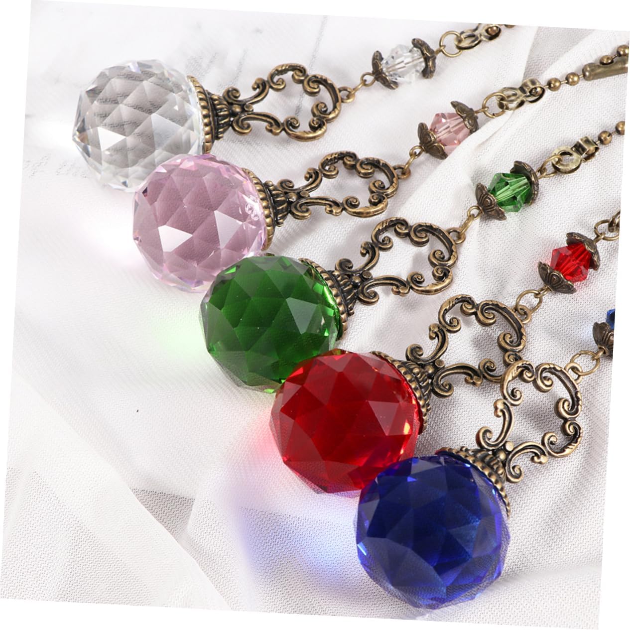 STOBOK 2pcs Ceiling Fan Accessories Chandelier Fan Pull Chain Extensions for Decorative Light Pull Chain