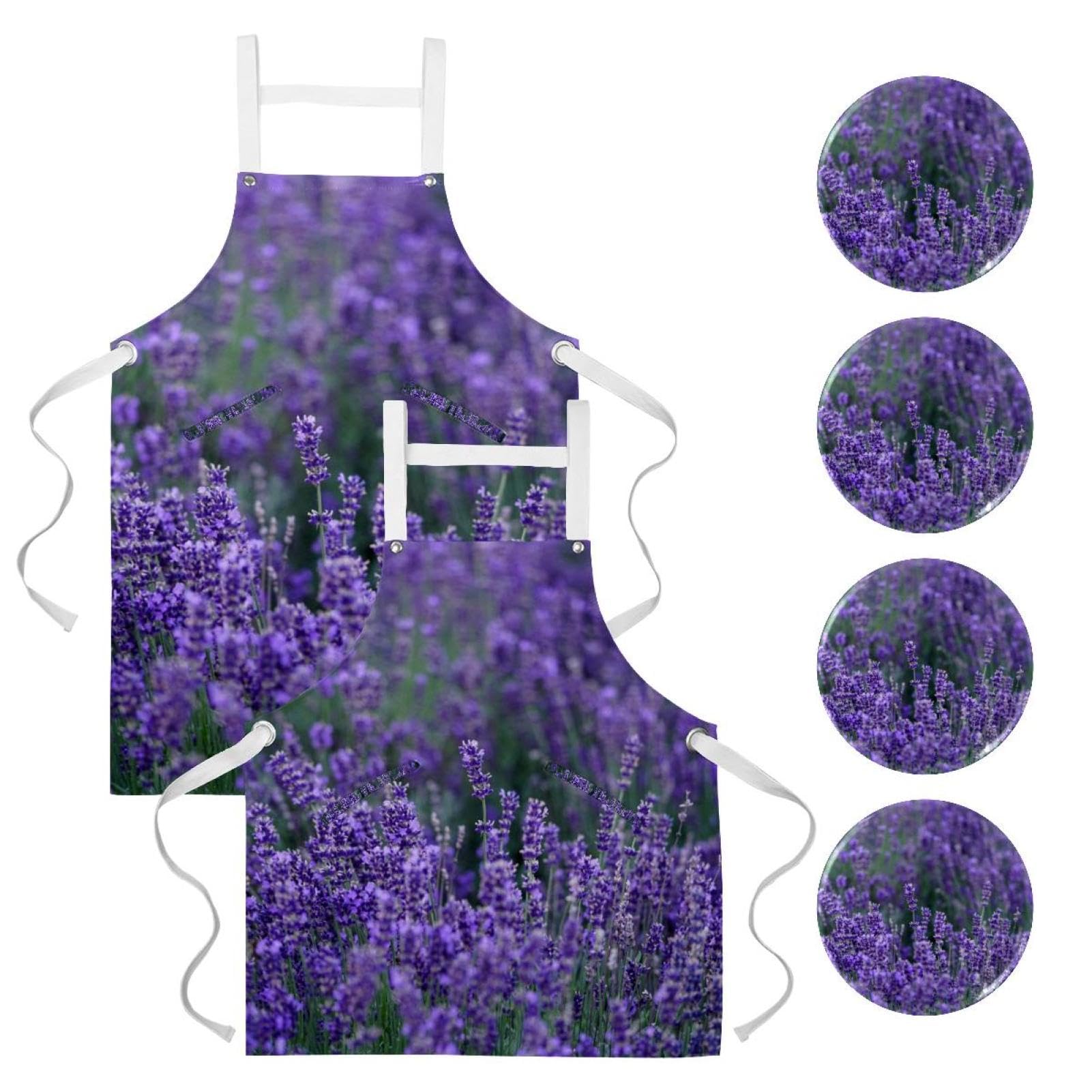 Tablier de serveuse de restaurant et bistrot multicolore One Large