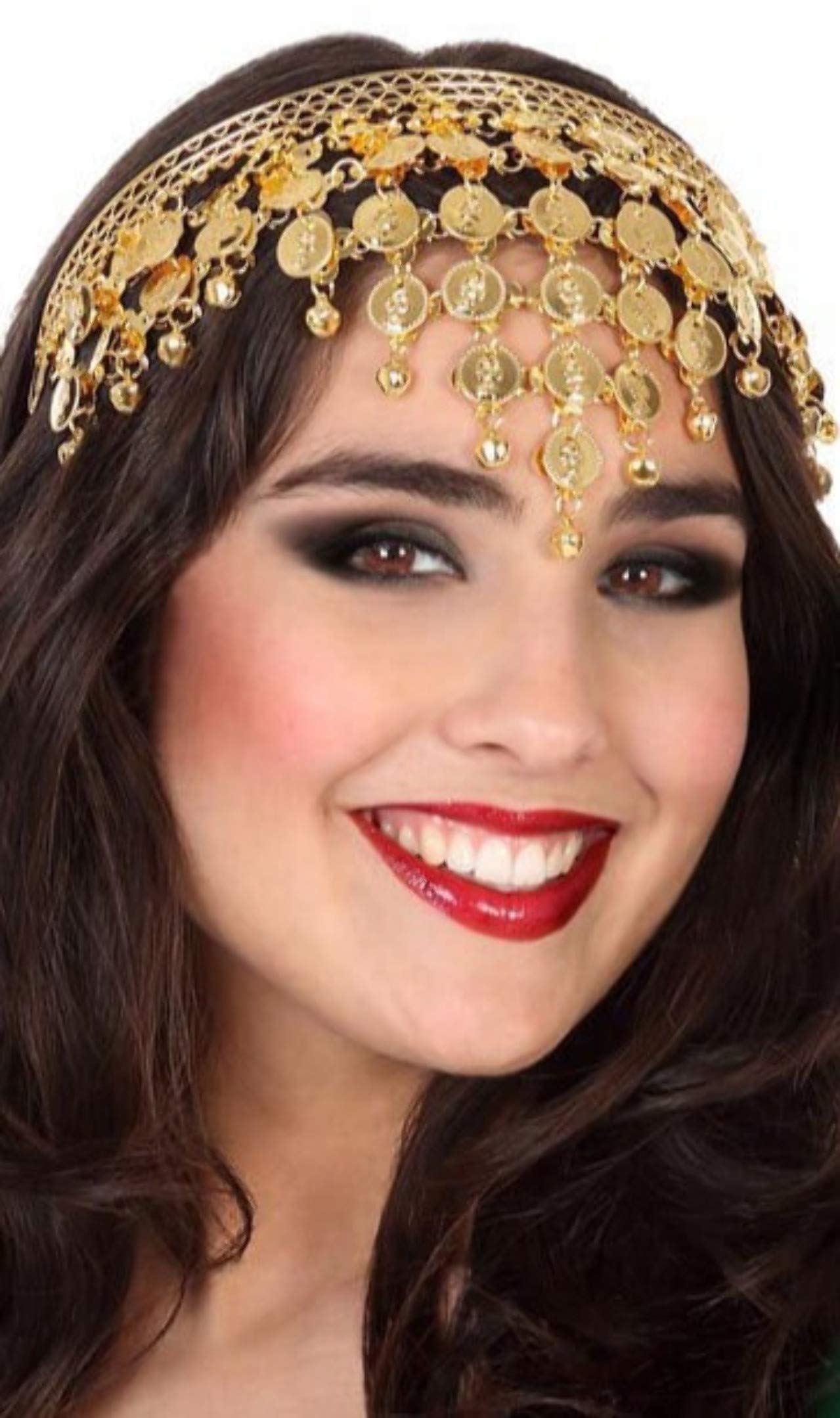 ATOSA - 58884 - Arabian Costume Accessory - Headband - Unisex Gold