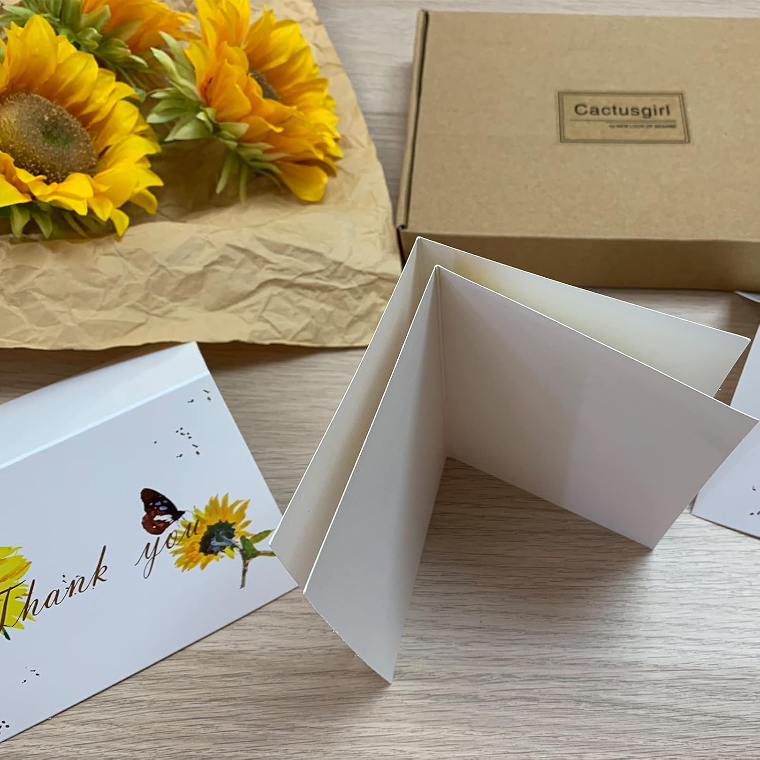buy 36 sunflower bronzing thank you cards bulk blank note cards with envelope include stickers, perfect for wedding,baby shower, bridal shower and all occasions online in usa. b094msp4sf buy 36 sunflower bronzing