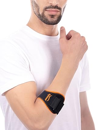 Tynor Tennis/Golfer'S Elbow Support Pro, Black,Nylon,Universal, 1 Unit