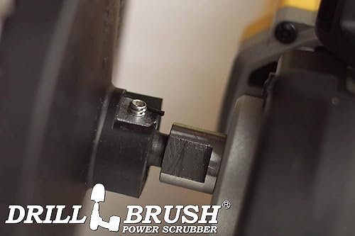 Miniatura 7 de Cepillo de lavado  7 pulgadas - Accesorio para baño  Cerdas amarillas medianas  Pulidor de velocidad variable  58 x 11 Hub roscado  Azulejos