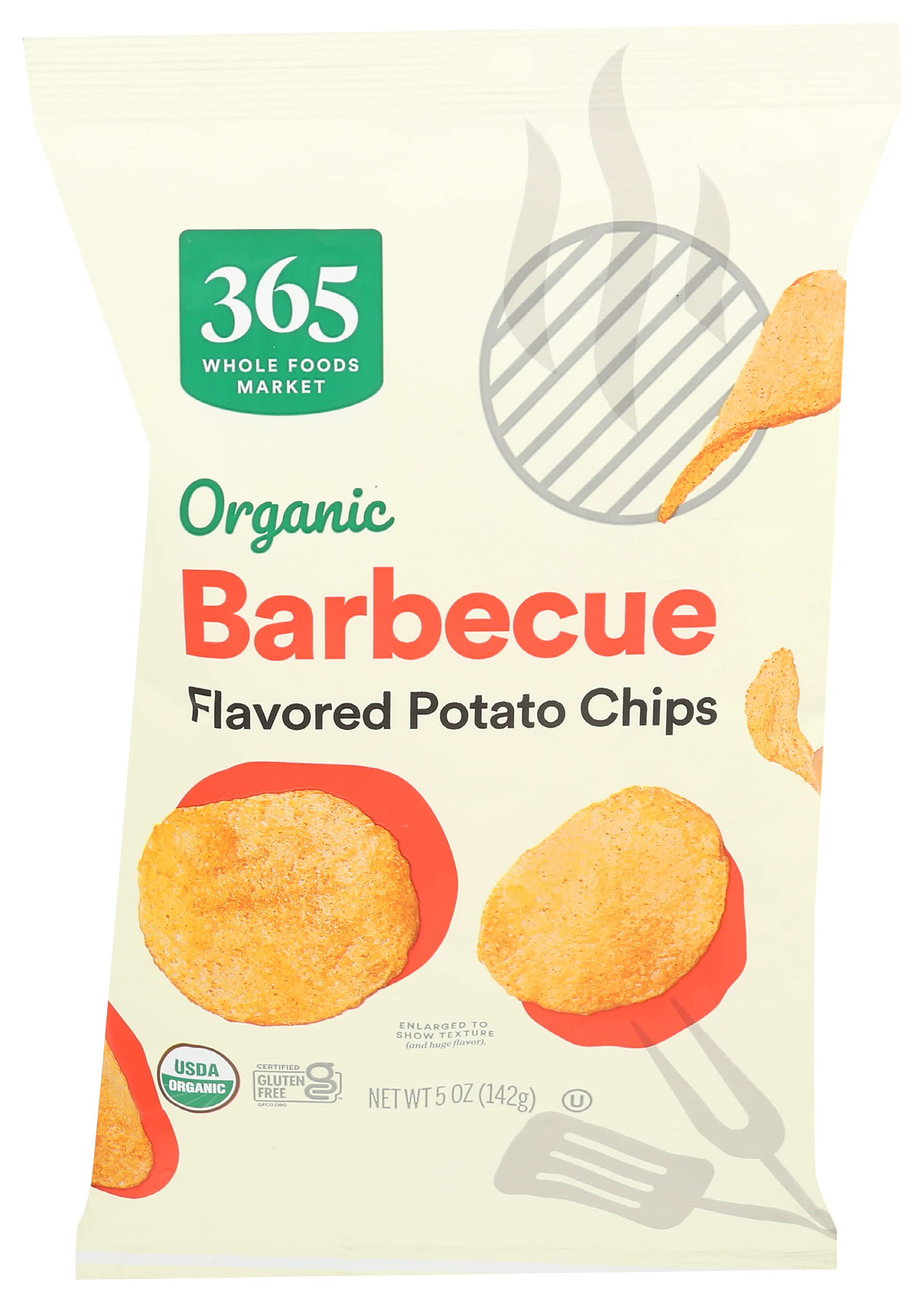 Photo 1 of 365 by Whole Foods Market, Organic Barbeque Flavored Potato Chips, 5 Ounce