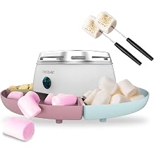 Cecotec Marshmallow Maker Fun & Sugar Marshmallow Heater. 270W Power, 2 Metal Forks, 4 Removable Compartments, Easy to Use and Carry