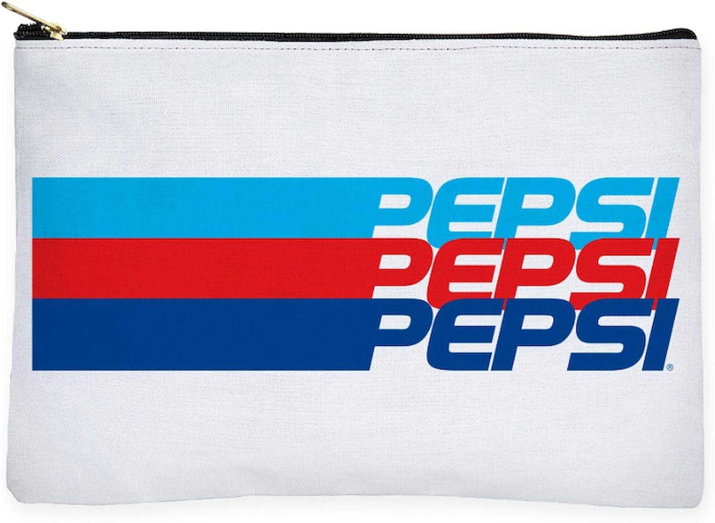 CafePress Pepsi Striped Zipper Makeup Pouch, 8.5"x6"