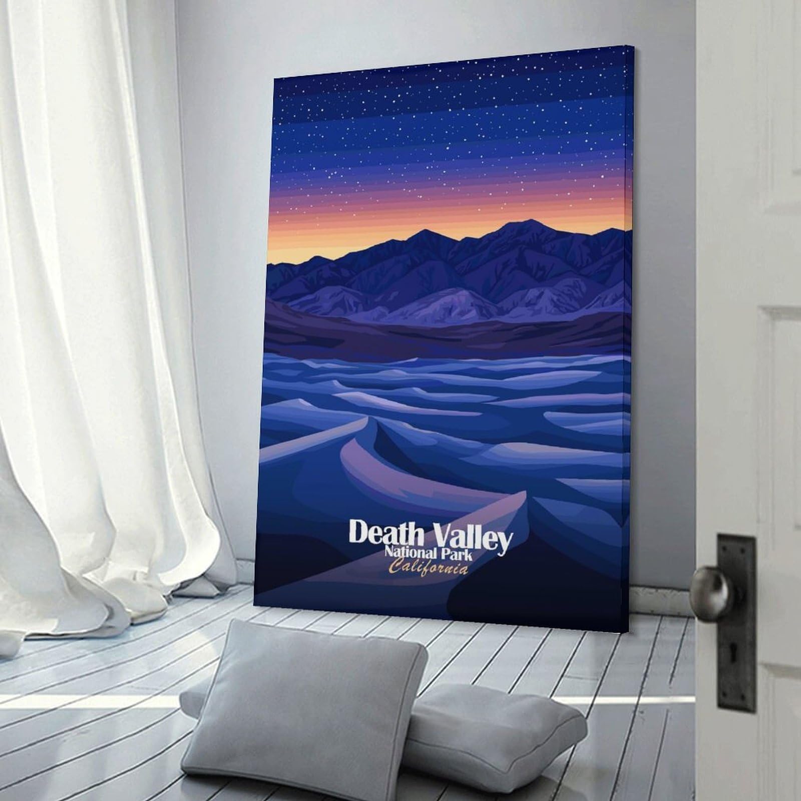 Junmoney Death Valley National Park(2) Canvas Wall Decor, 20x30inch(50x75cm), for Gallery Wall Decor And Room Displays, Wall Decor Suited to Curated Displays