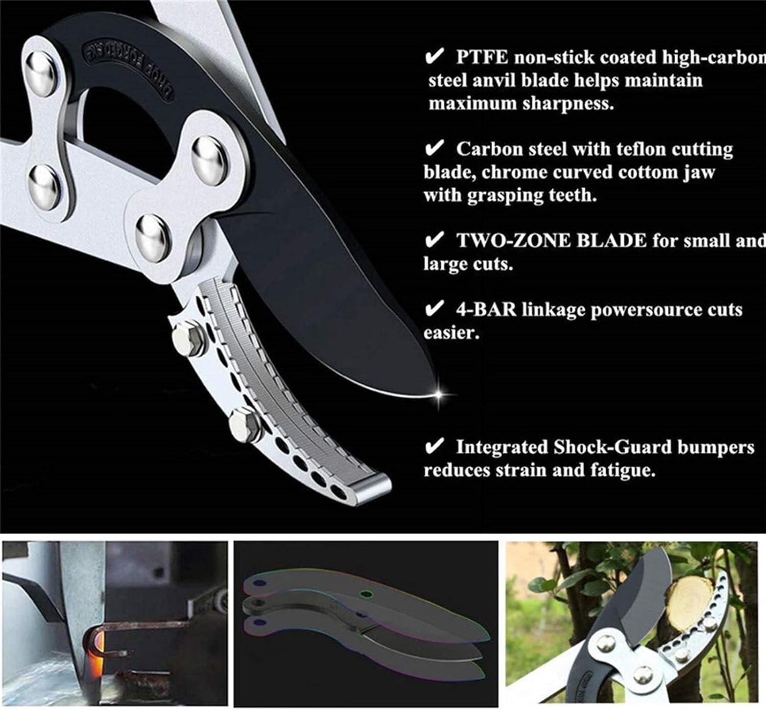 Hetkrishi Professional Ratchet Anvil Lopper| Heavy-Duty Compound Action Cutter | Extendable Handles for Extra Leverage|Garden Pruning Tree Hedge Branch Cutter Garden Lopper (Rachet Looper) - Image 5 thumbnail