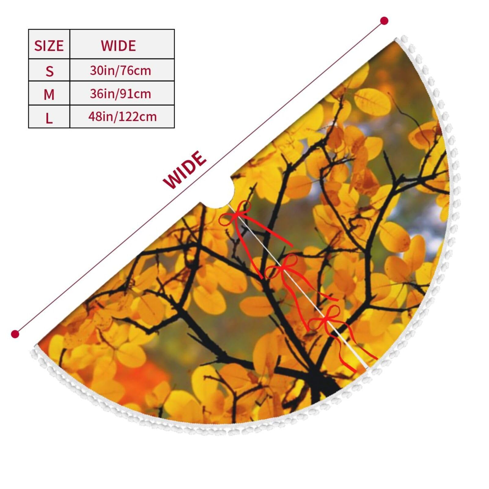 Gonna per albero di Natale, morbida e soffice, 76,2 cm, per la