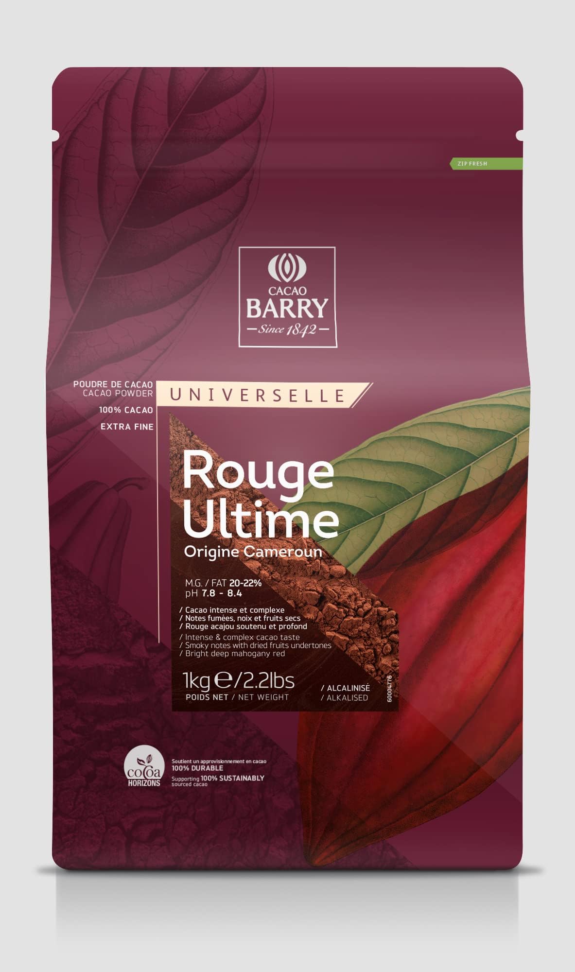 Cacao Barry - ROUGE ULTIME Cocoa Powder 1kg