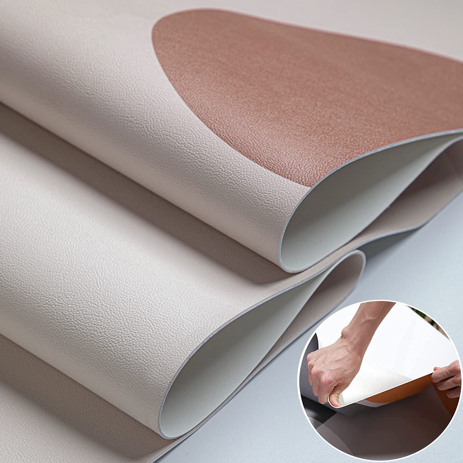 Sottomano Scrivania Pelle, Tovaglia Antimacchia Quadrata in Ecopelle, Tovaglia Proteggi Tavolo Rettangolare, Tappetino Antiscivolo per Tavolo da Pranzo, Tappetini Scrivania da(Size:80×120 cm,Color:F)