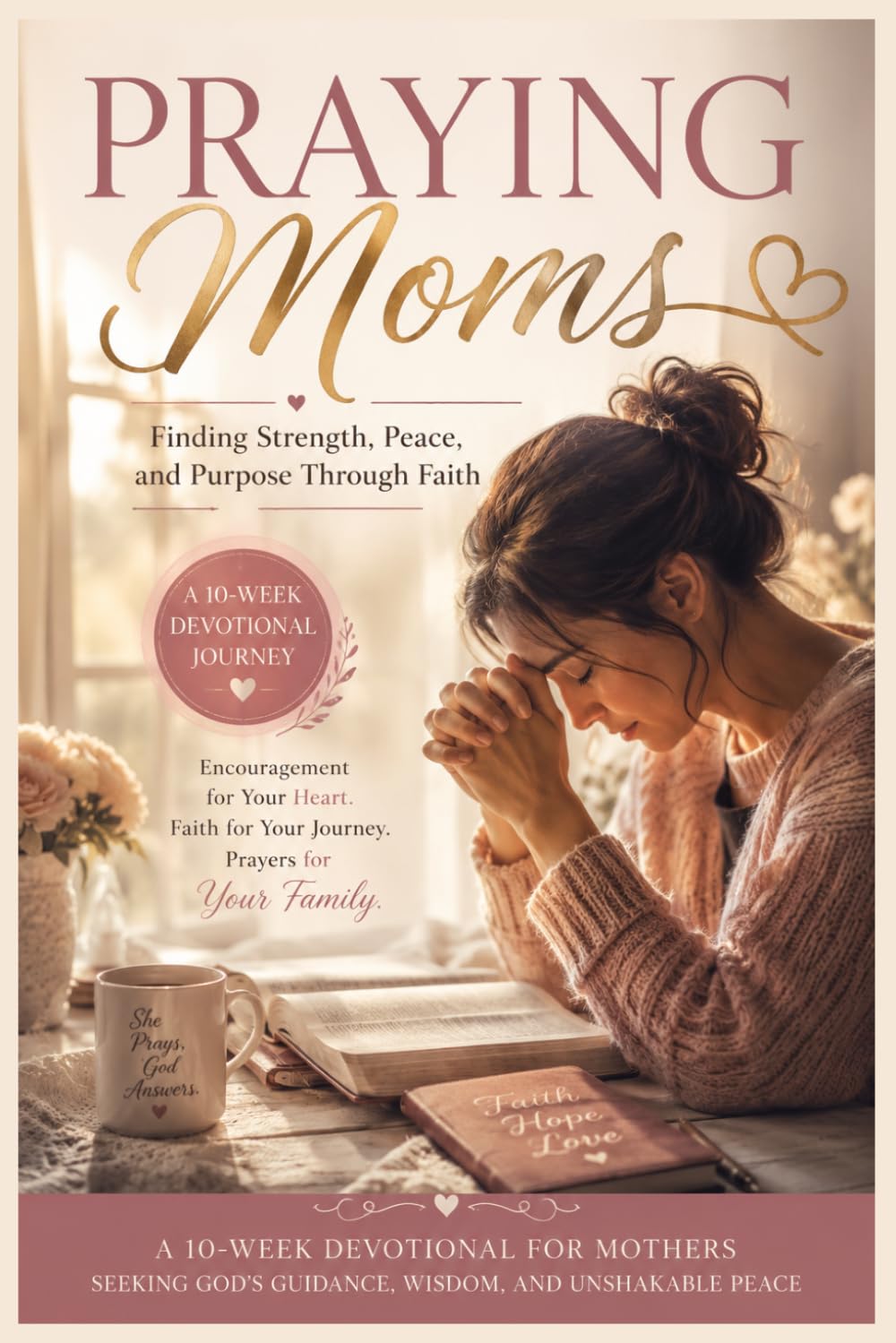 Praying Moms: A 10-Week Devotional Journey for Mothers Seeking God's Guidance, Wisdom, and Unshakable Peace