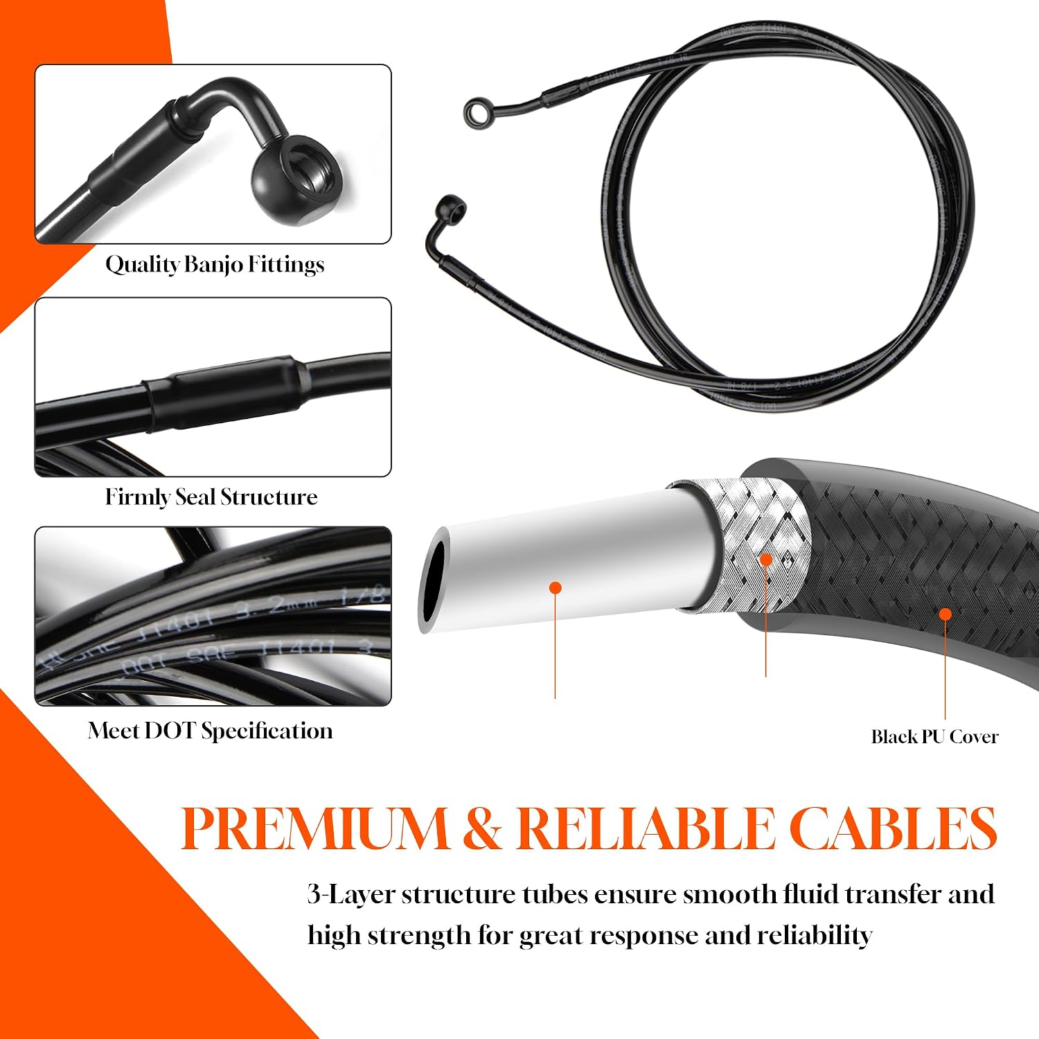 PRE-WIRED 14" Rise Road Glide Handlebars with Cable Kit Meathook Ape Hangers 1.25" Fat Bar for Harley 2021-2023 Road Glide Custom/Standard/Ultra/Limited/Special with ABS Models, Black