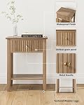 Night Stand, Bedside Tall Nightstand with 1 Drawer, Mid Century Modern Side Accent Table, Vintage Side End Table for Bedroom, Living Room, Natural