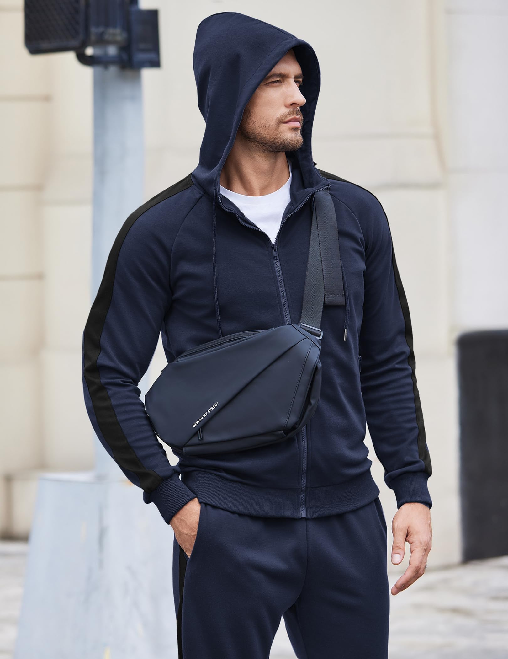 COOFANDY CháNdal Traje Para Correr Para Hombre Traje Deportivo Pantalones De CháNdal Ropa Calle Sudadera Capucha Deportes Informales Y De Ocio Para Hombre