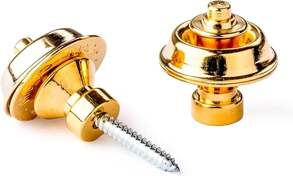 Jim Dunlop Straplok Strap Retainers Traditional - Gold