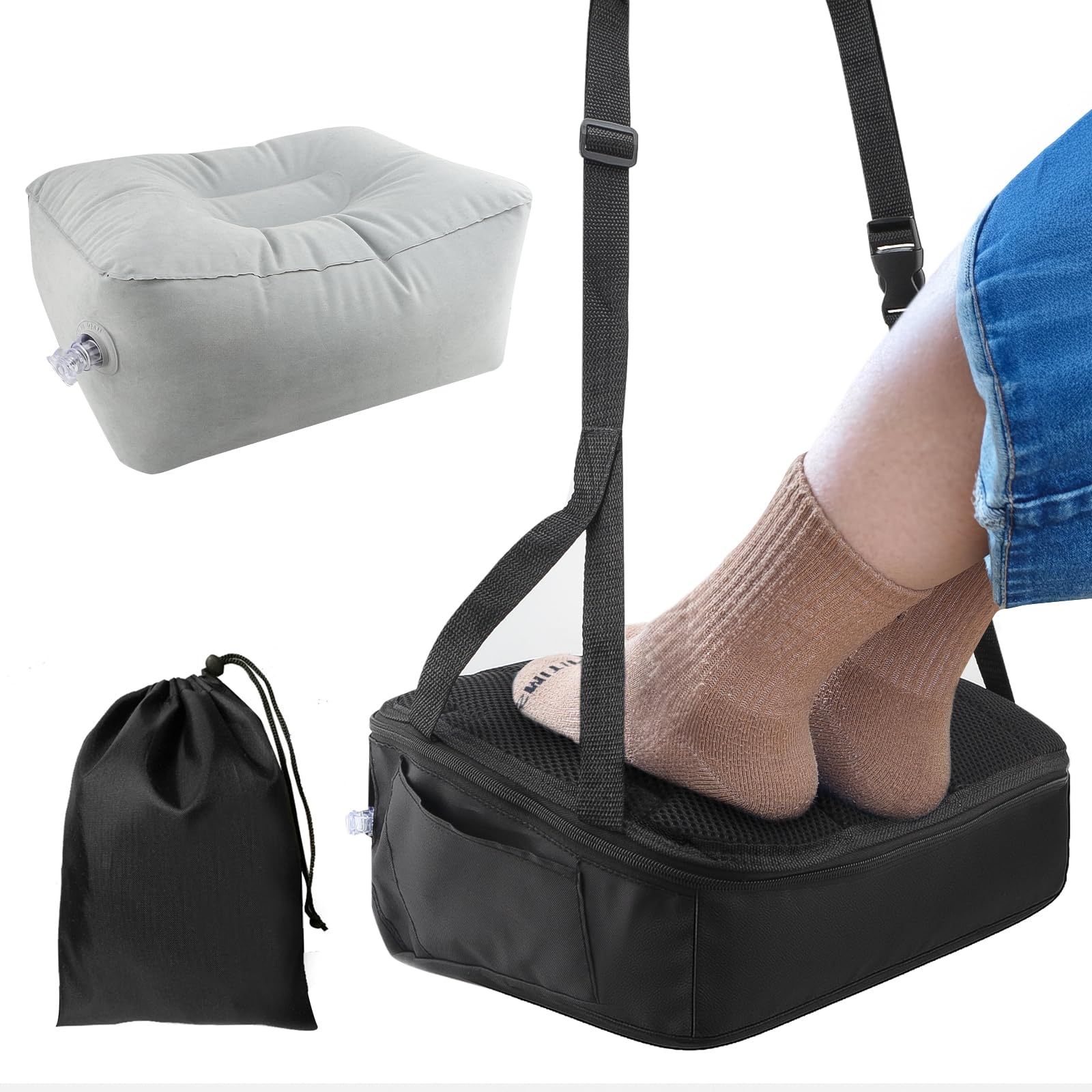Vepazony Fußstütze Schreibtisch Ergonomische, Höhenverstellb
