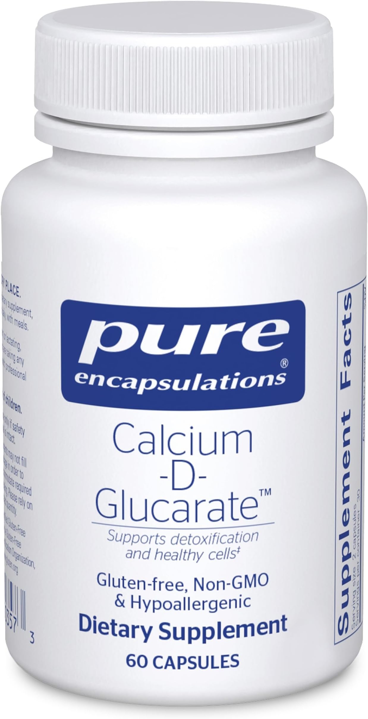 Calcium-D-Glucarate | Supplement to Support Cellular Health in the Liver, Lungs, Breast, and Colon* | 60 Capsules