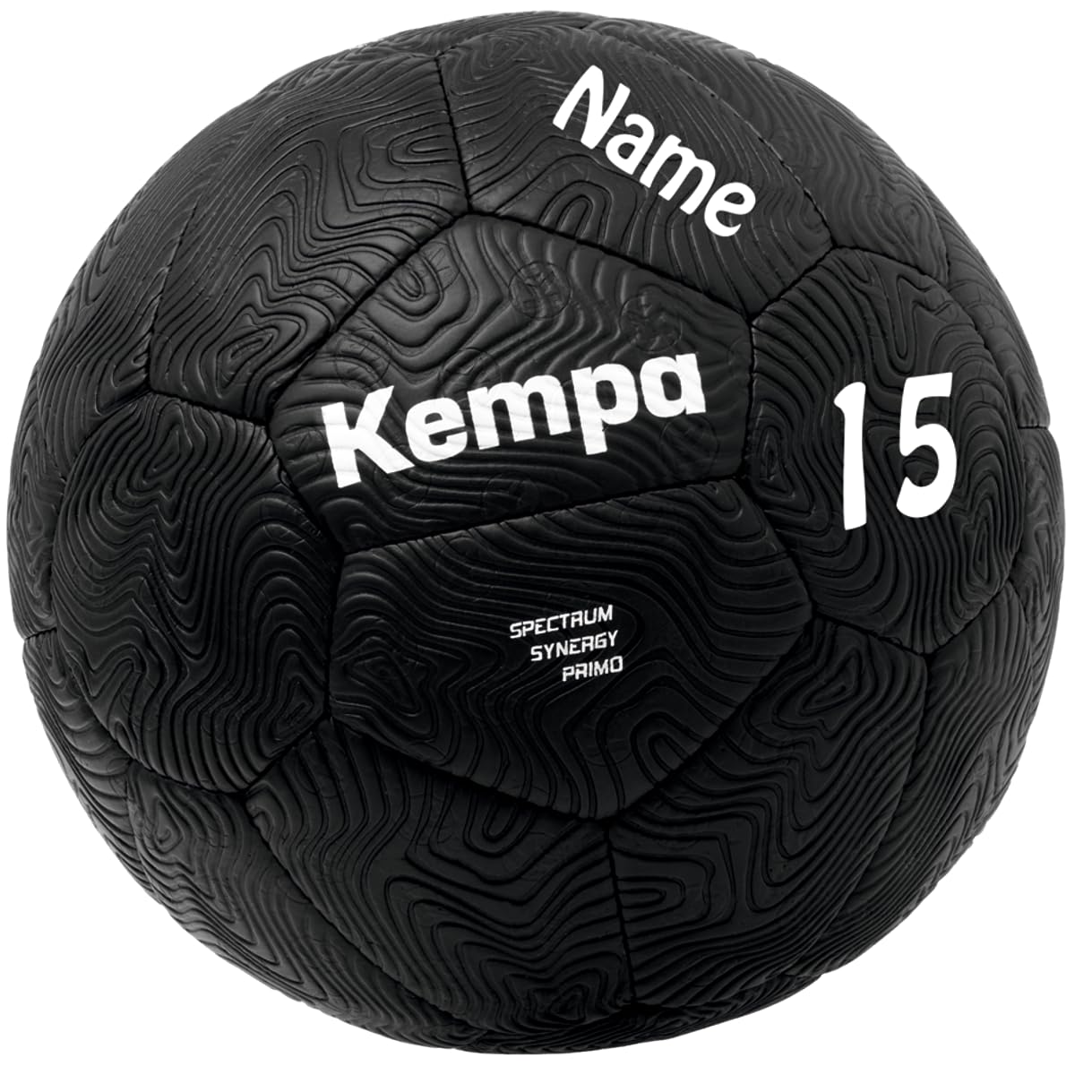 Kempa Handball Spectrum Synergy Primo schwarz personalisiert Größe 1 mit Aufdruck Name