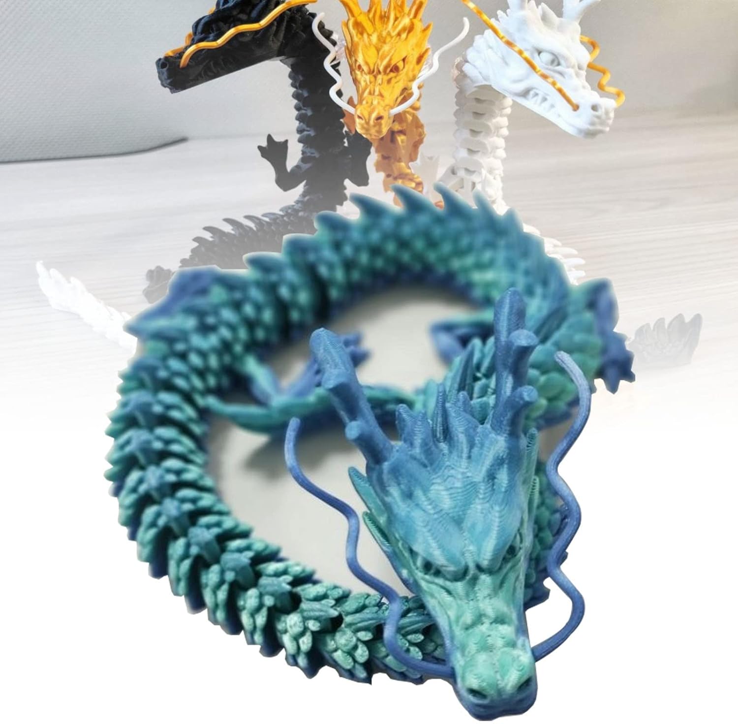 ALVBELLS 3D Dragon Toys Dragon Figurines for Adults/ Collectors, 3D Printed Realistic