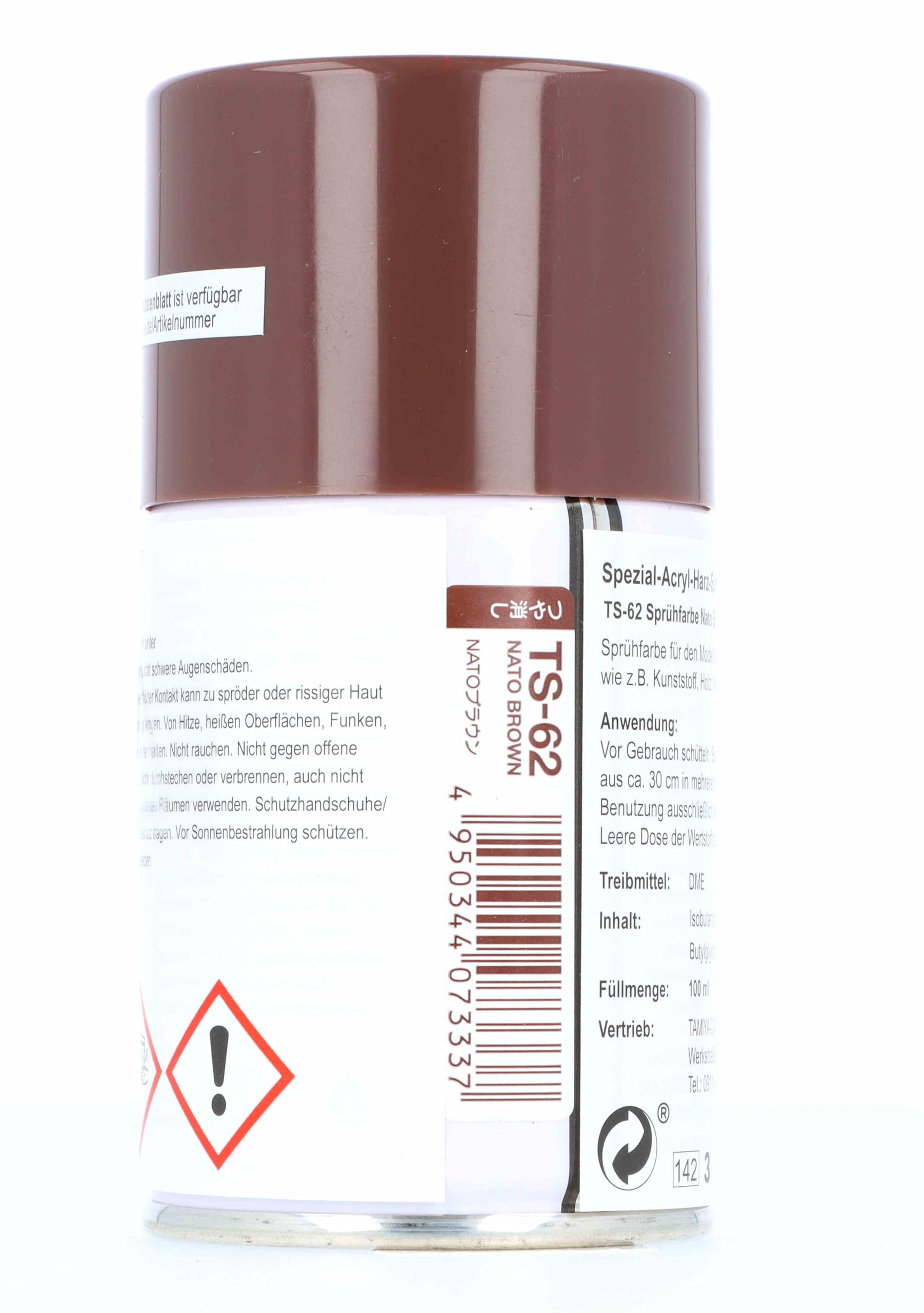 Tamiya TS62 – Peinture En Spray Laque Synthétique – 100 Ml – Séchage Rapide – Pour Carrosseries 1/24