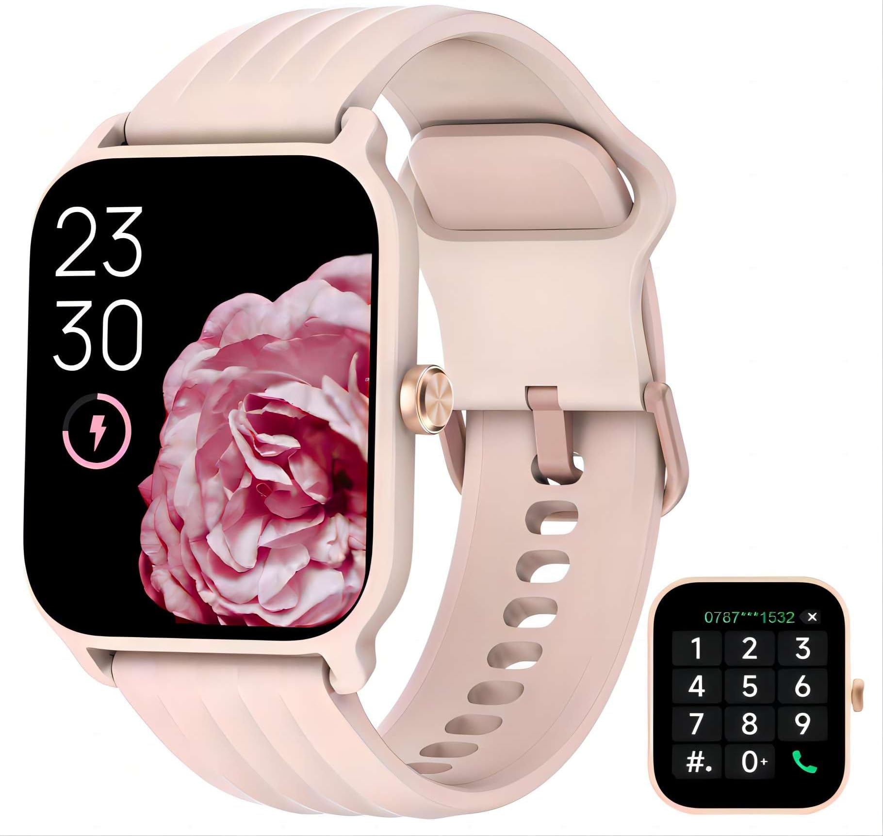 Smartwatch JYouPro Con Chiamate Bluetooth - Schermo 1,85'' - Contapassi, Cardiofrequenzimetro, Monitoraggio Sonno - Compatibile Con Android E IOS - Foto 2