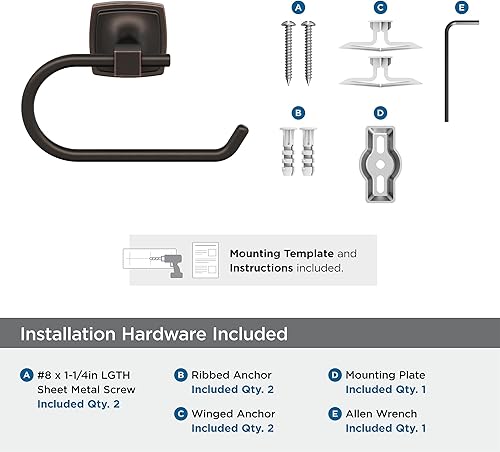 Vista 215 de Amerock Toallero negro mate – 7-9/16 pulgadas (7.559 in) de longitud – Soporte para toallas de baño y cocina Mate negro