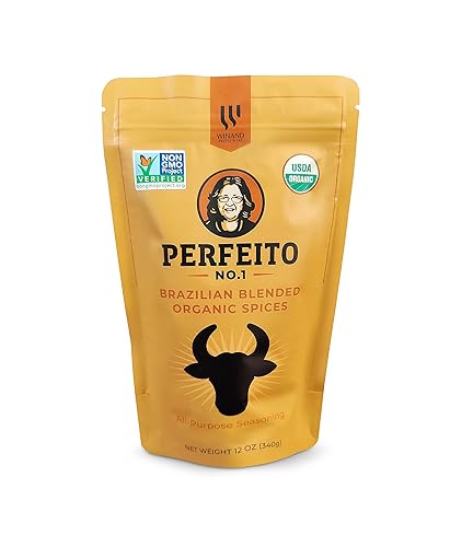 Miniatura 1 de PERFEITO Mezcla de condimentos orgánicos brasileños multiusos, sal de ajo fresco natural con especias y hierbas, sin gluten, sin OMG, sin azúcar,