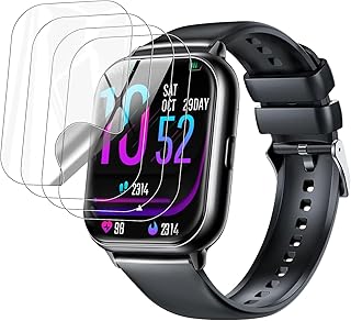 【4枚セット】スマートウォッチ1.83/1.85 / 1.9 / 1.91 /1.96/2.0インチ保護フィルム高透過率 24時間内気泡自動消え TPU製 スマートウォッチ 保護フィルム キズ防止 反射低減 水や油に強い 高感度タッチ