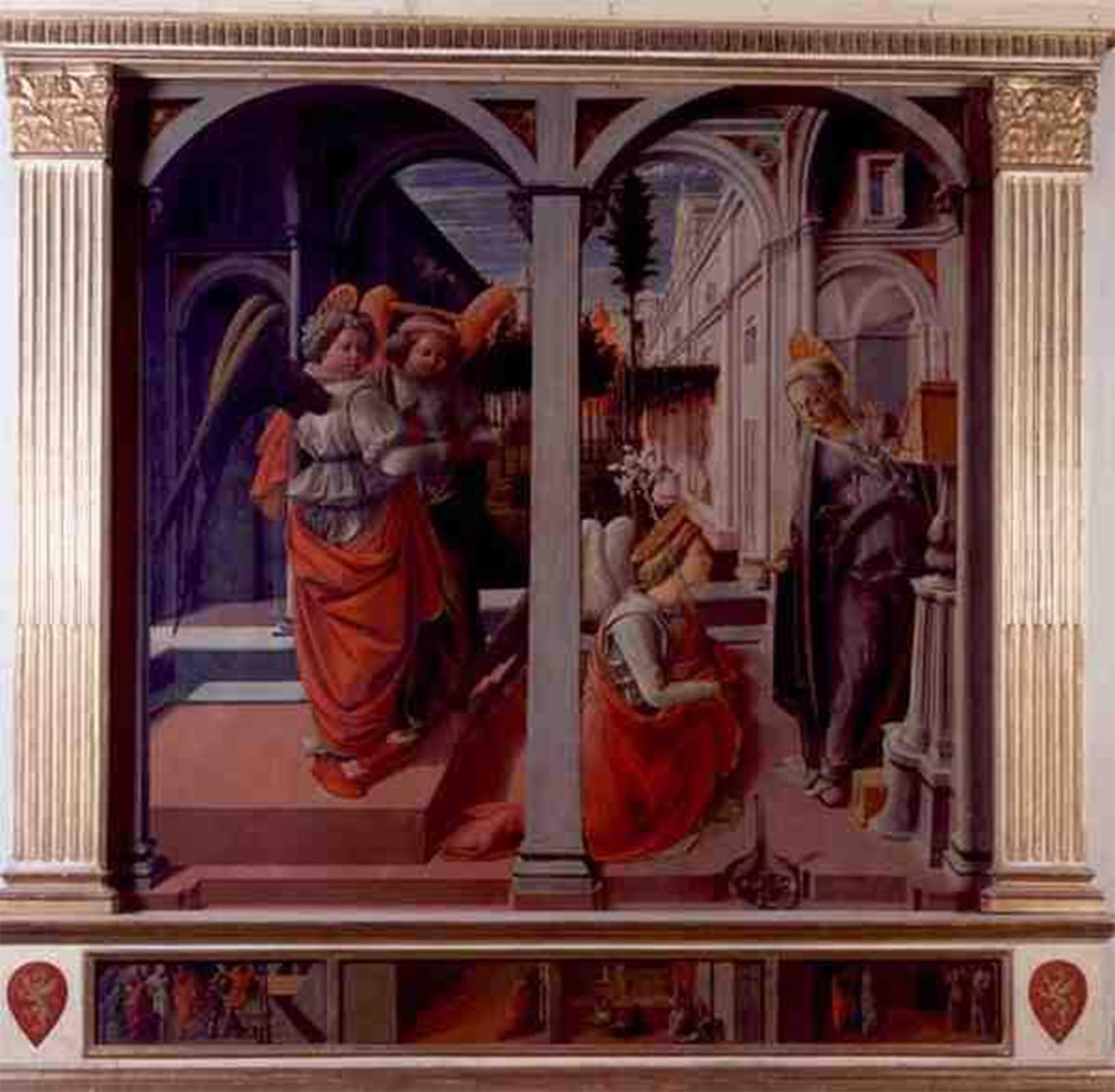 ARTXLXXBN Famous Painting Art Wall Decor Abstract Art Picture Annunciation by Fra Filippo Lippi Animal Pictures for Home Decor 60x90cm