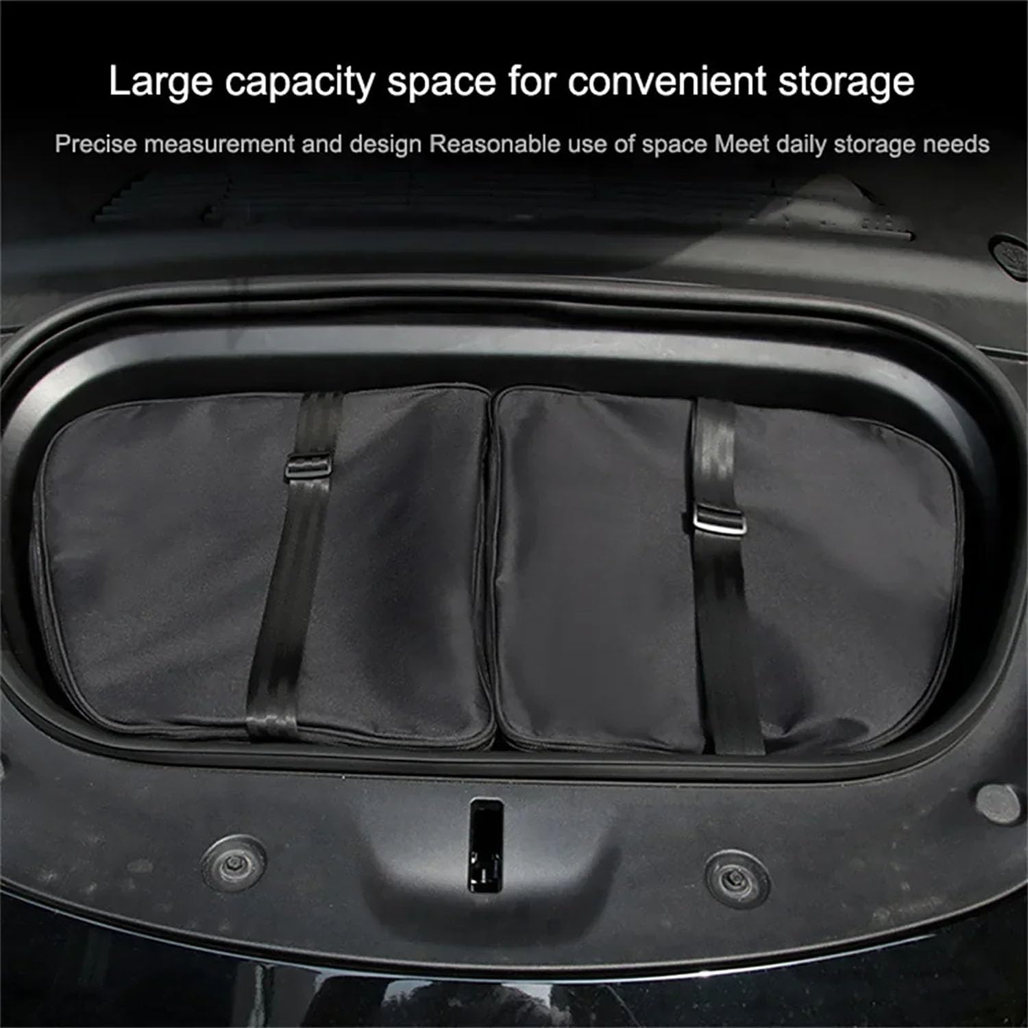per Tesla Model Y Juniper 2025 2026 Frunk Cooler Organizer Borsa Isolante per Bagagliaio Anteriore Esterno