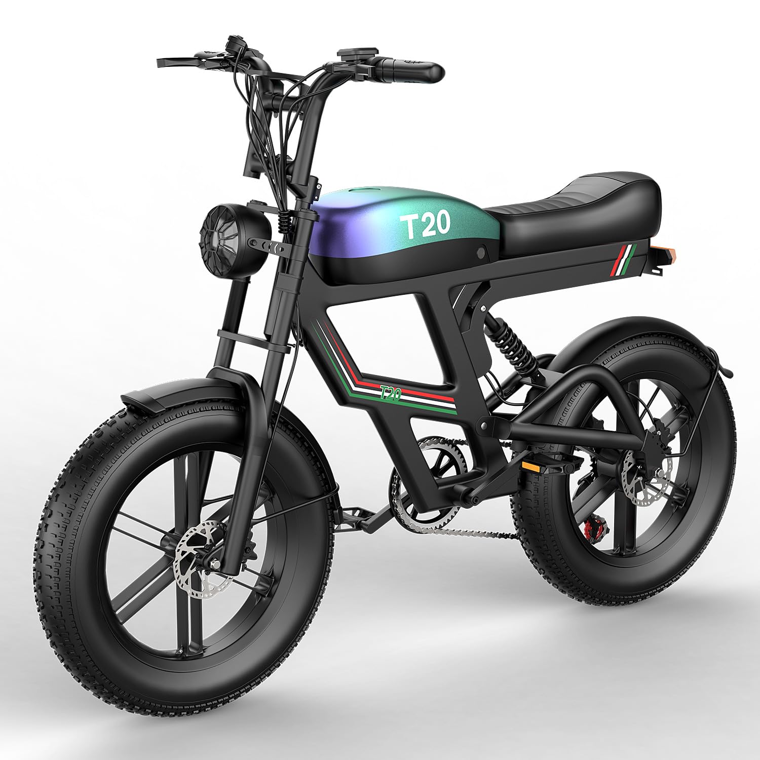 ASKGO Bicicletta Elettrica, 20" Pneumatico, 48V 20AH 25km/h Batteria Rimovibile, Autonomia 80 km E-bike, Doppio Sistema Frenante,7 marce Bicicletta Elettrica Per Adulti Pendolarismo
