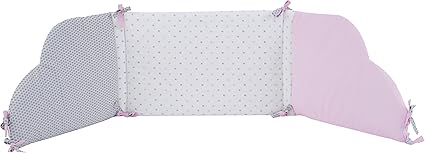 P Tit Basile Tour De Lit Bebe Pour Lit De Dimensions 60x1 Cm Ou 70x140 Cm Coton Issu De L Agriculture Biologique Protection Tete De Bebe Collection Fille Claudine Amazon Fr