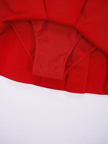 Miniatura 6 de Niños Niñas Manga Larga Malla Patchwork Lentejuelas Brillantes Figura Patinaje Sobre Hielo Vestido Ballet Dancewear