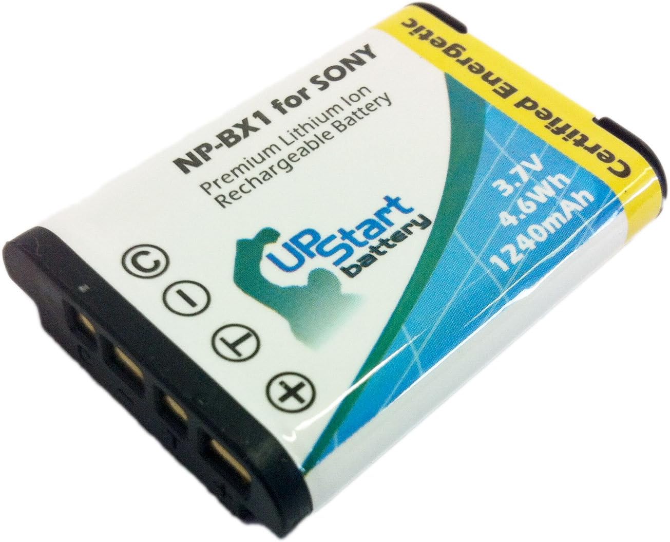 2 Pack - Replacement for Sony DSC-HX50 Battery + Charger - Compatible with Sony NP-BX1 Digital Camera Battery and Charger (1240mAh 3.7V Lithium-Ion)