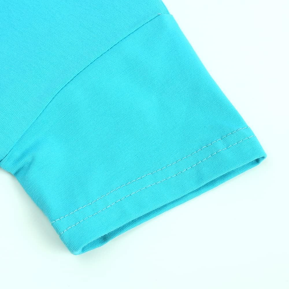 KISBINI Toddler Kids Plain Short Sleeve T-Shirt and Shorts Set Unisex Cotton Summer Outfit Clothes for Little Boys or Girls - Image 2