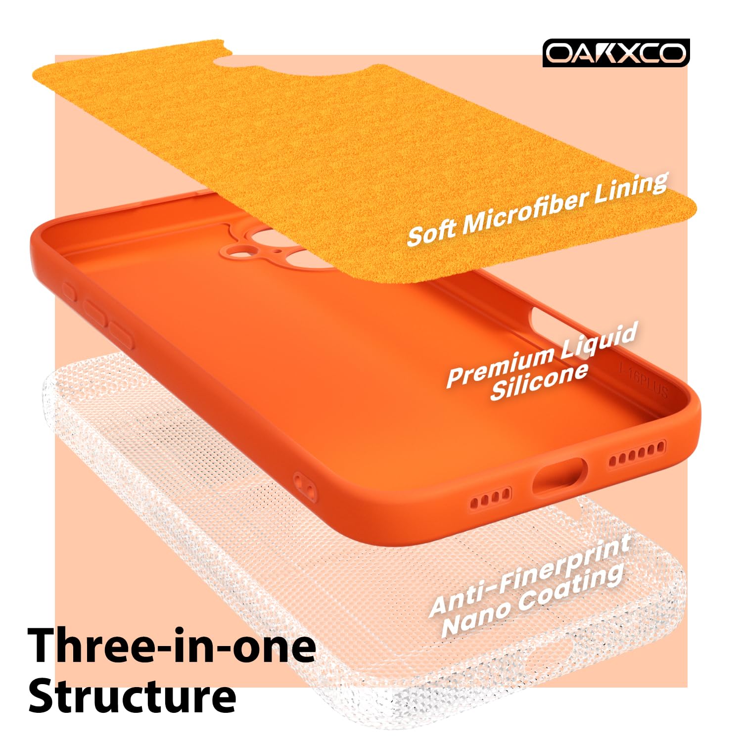 oakxco for iPhone 16 Pro Max Case Liquid Silicone, Soft Rubber Gel Elegant Aesthetic Basic Simple Cover, Cute Thin Slim TPU Matte Solid Color Plain Smooth Case for Women Girl, Light Pink — view 28