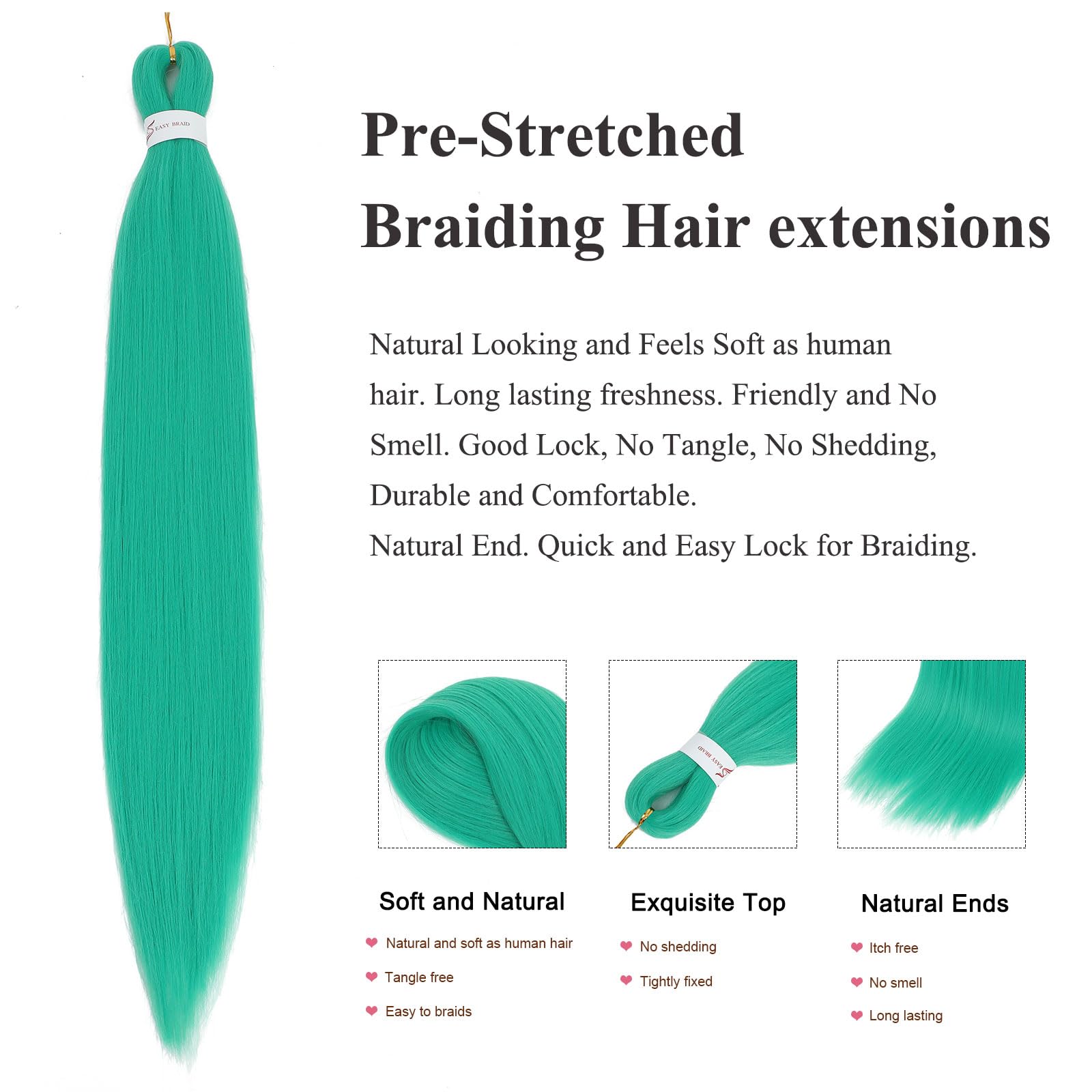 Easy Braid Pre stretched Braiding Hair Extensions - Image 3