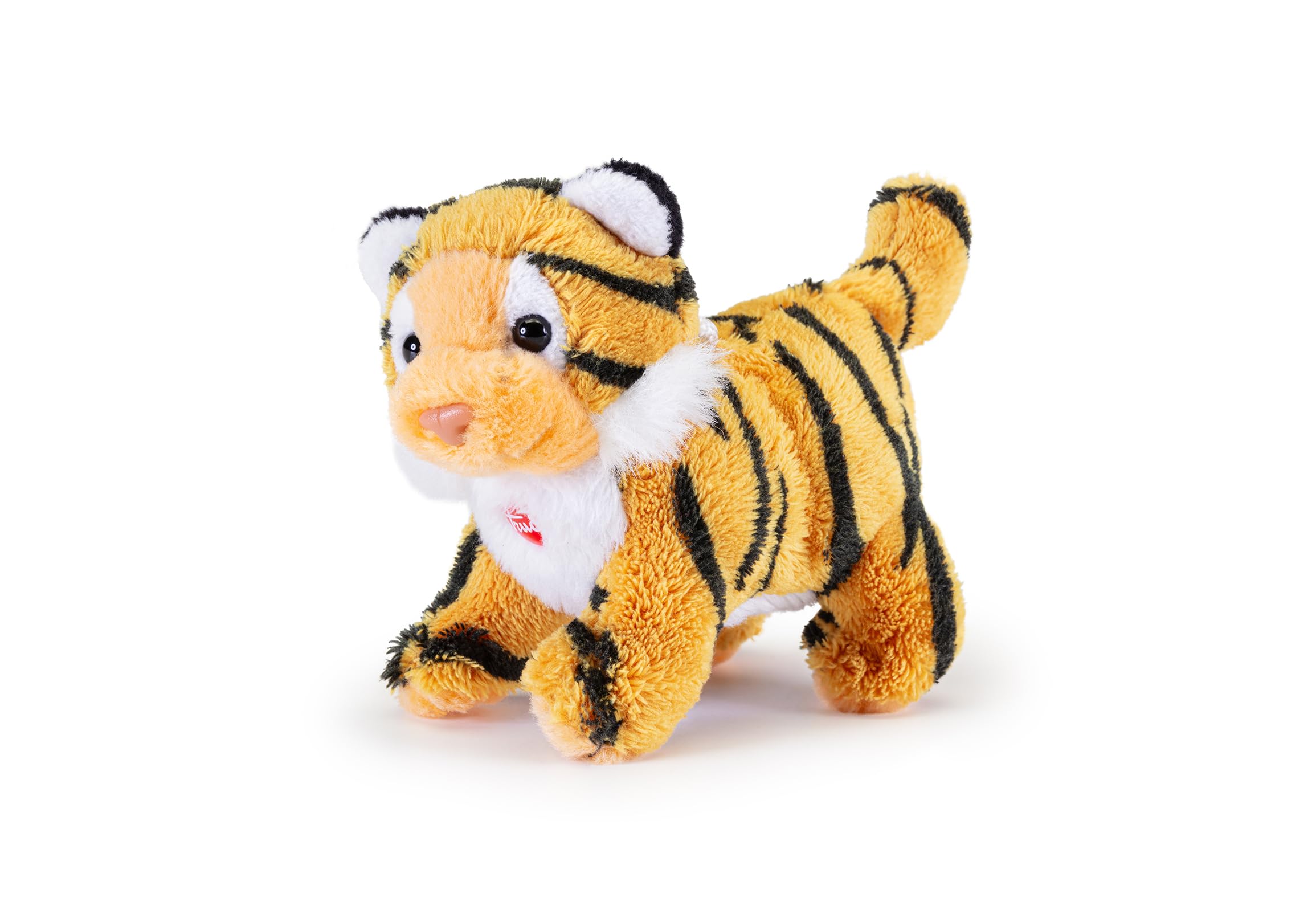 Trudi Sw Col Tiger Mini Plush Toy for Car or Key Ring 9.5 x 7.5 x 4.5 cm Size XXS | Sweet Collection | Model 55487