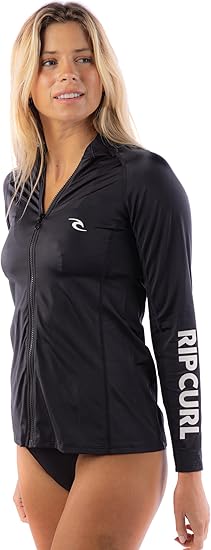 Rashguard Maniche Lunghe RIP CURL Donna - UPF 50+, Asciugatura Rapida - Foto 3